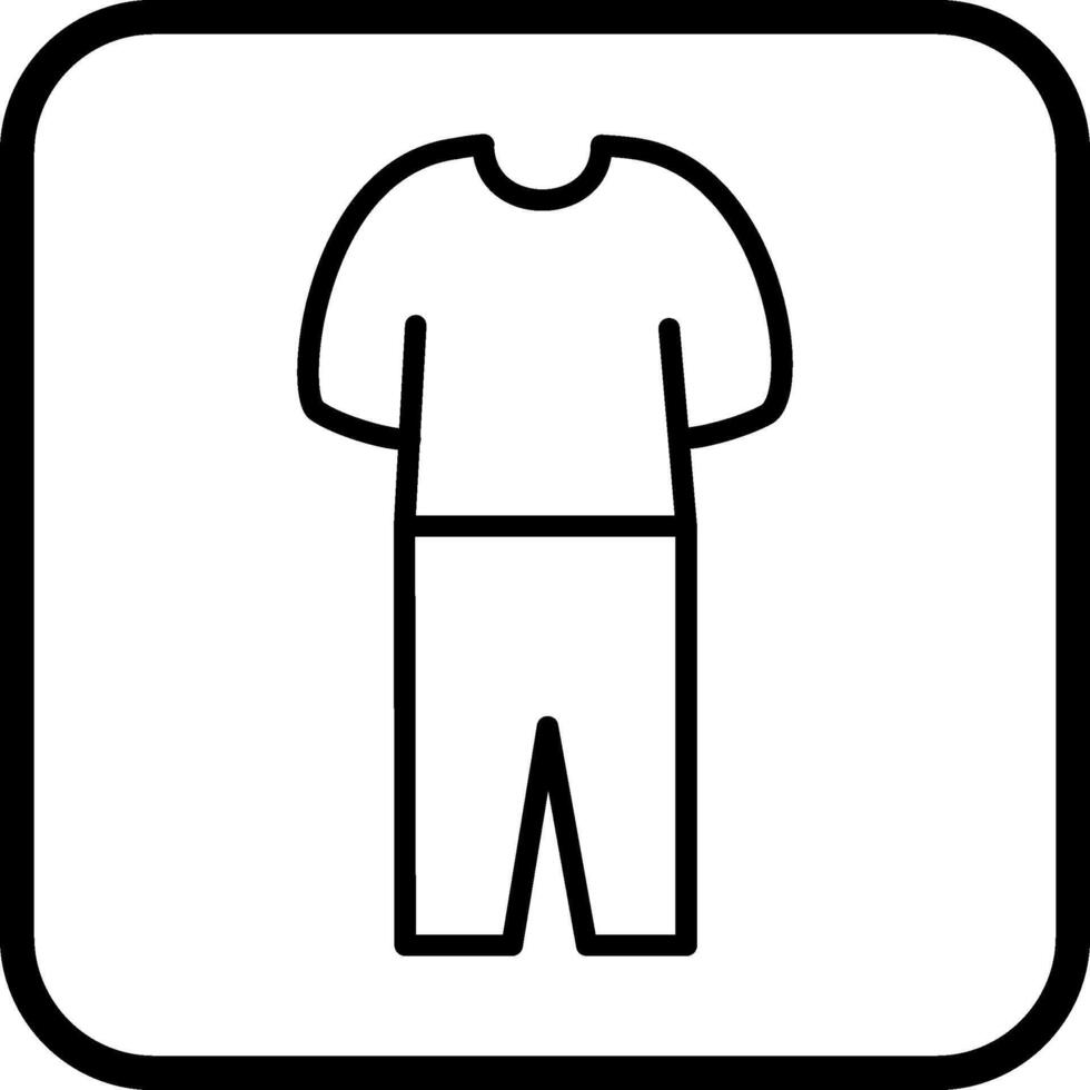 Pyjama-Anzug-Vektor-Symbol vektor