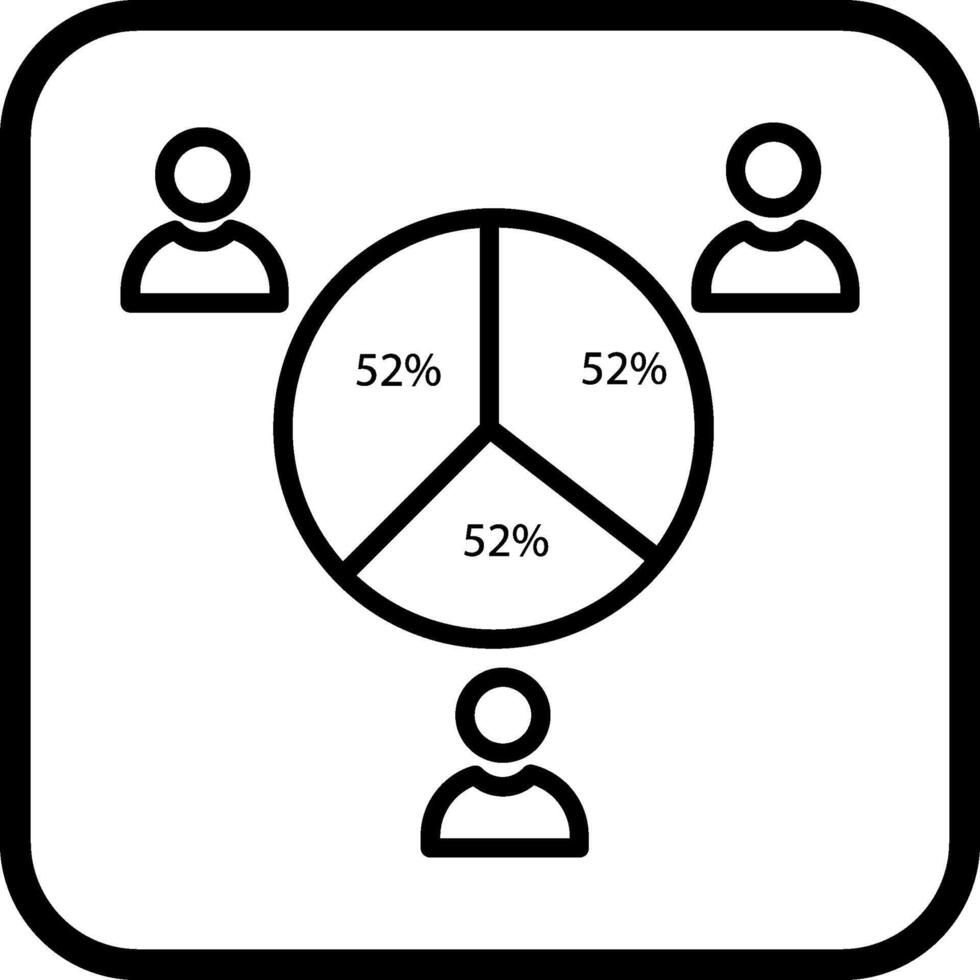 kandidat statistik vektor ikon