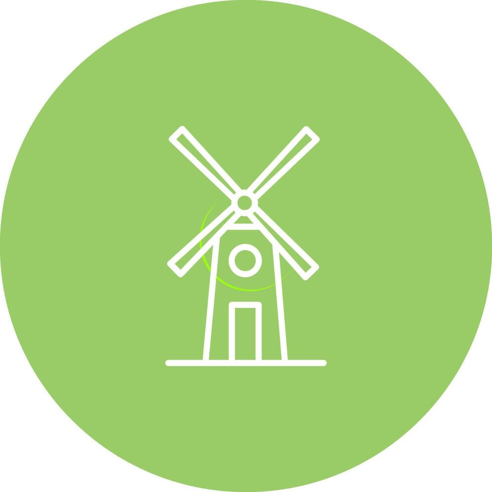 Symbol für Windmühlenvektor vektor