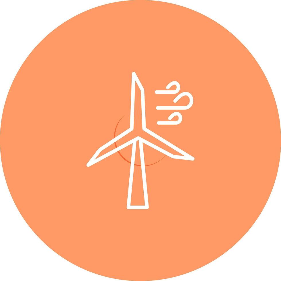 Symbol für Windmühlenvektor vektor