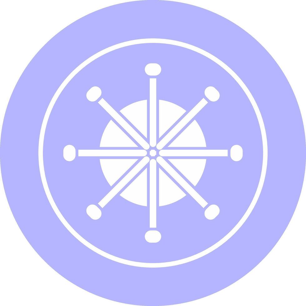 fartyg hjul vektor ikon
