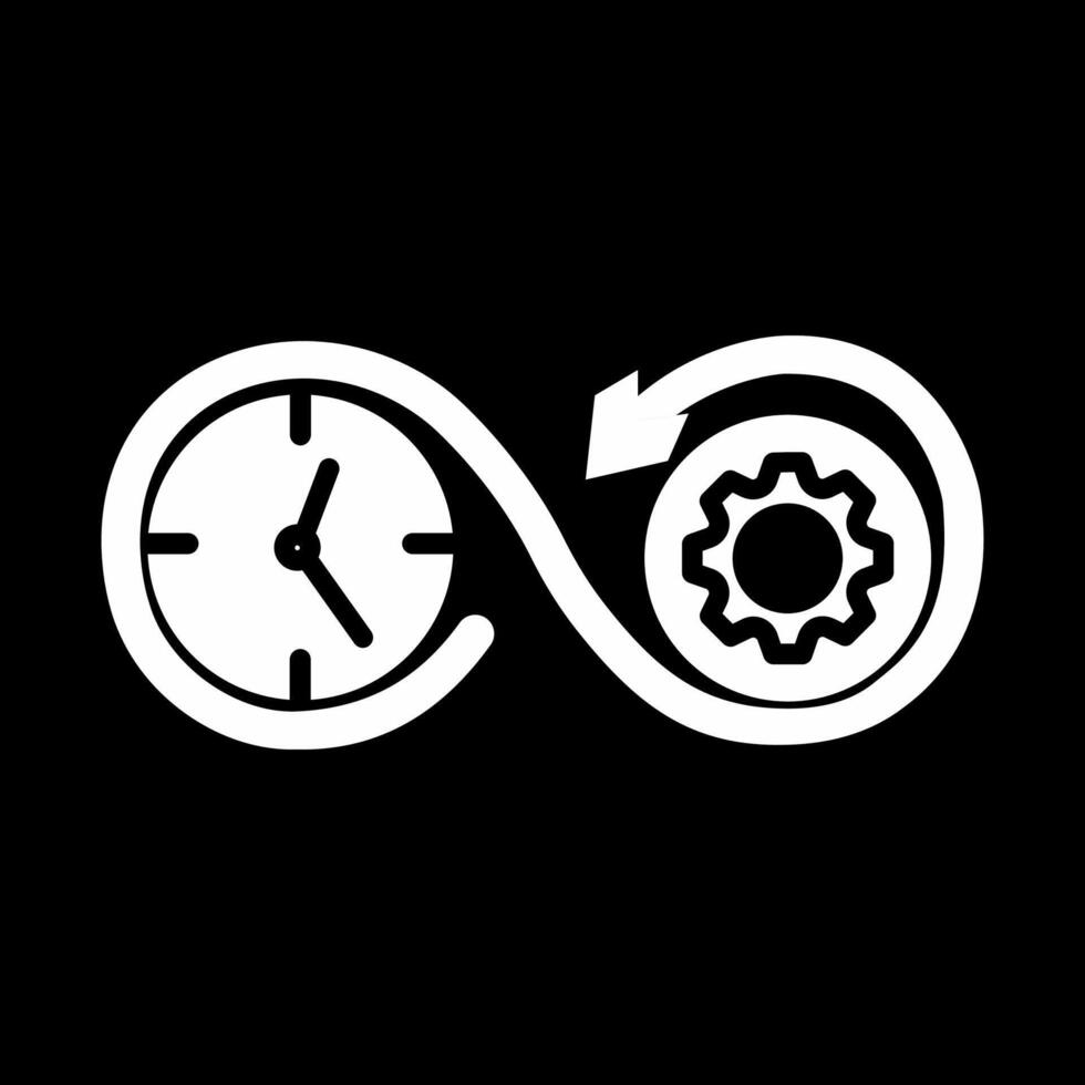 Zeit Optimierung Vektor Symbol