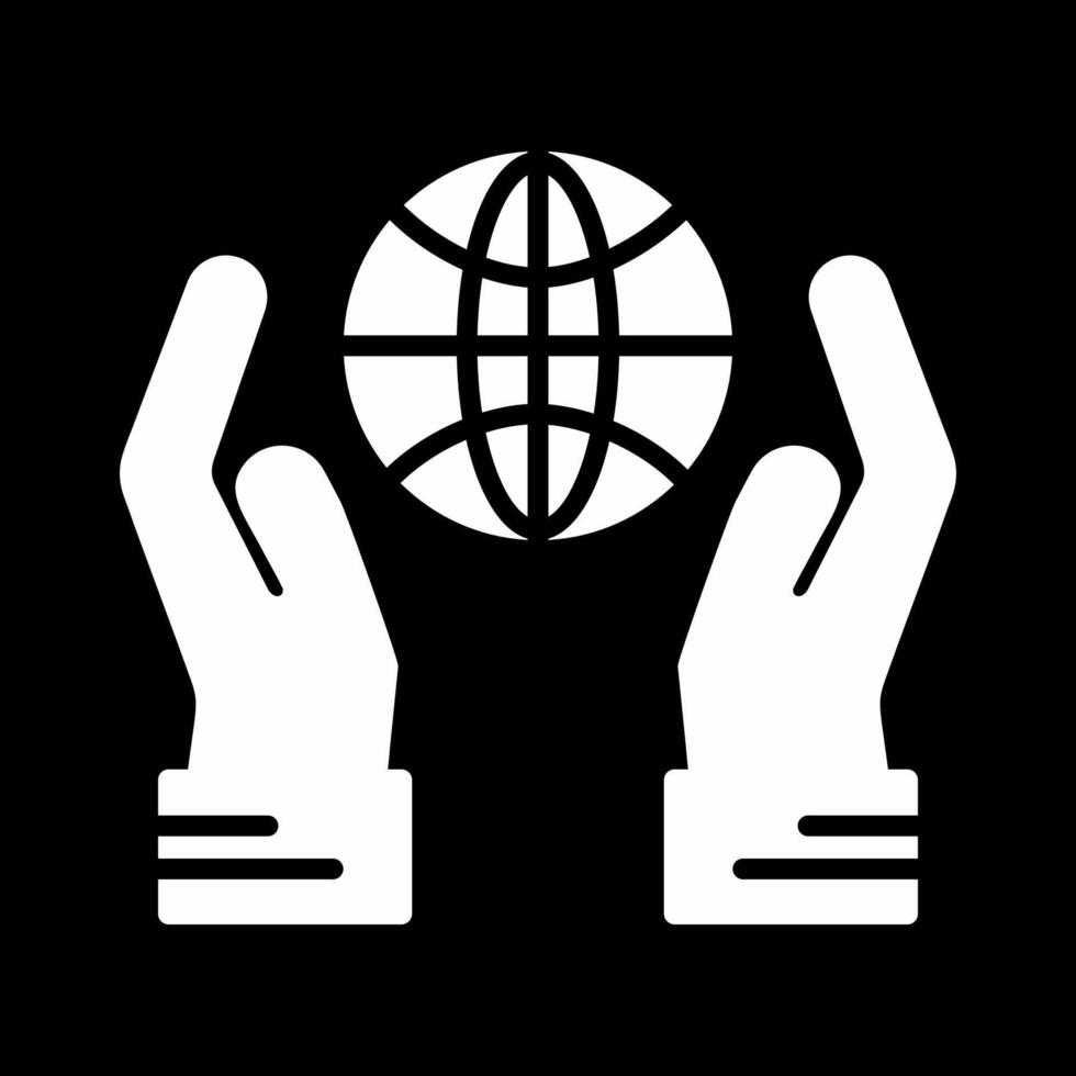 Globus Hand Vektor Symbol