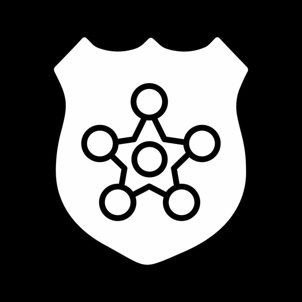 Polizei Abzeichen ii Vektor Symbol