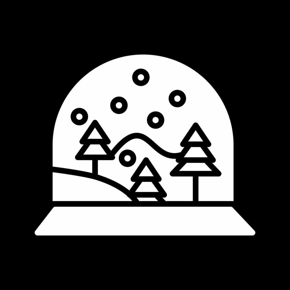 Schnee Globus Vektor Symbol