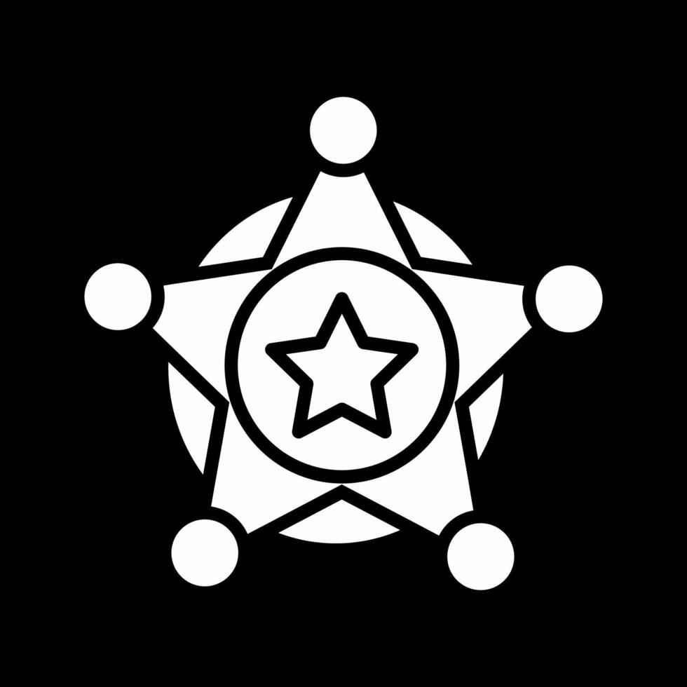 Sheriff-Abzeichen-Vektorsymbol vektor