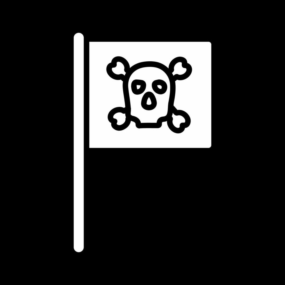 pirat flagga jag vektor ikon