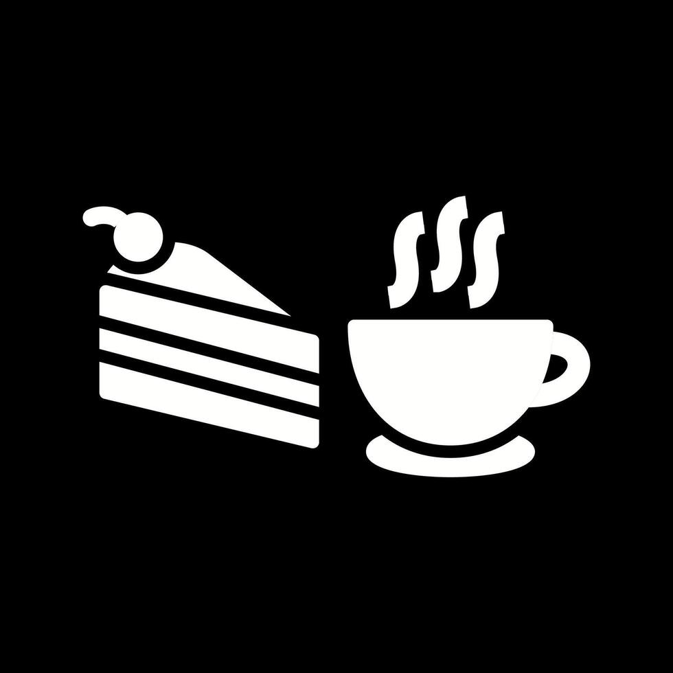 Vektorsymbol für Kaffee serviert vektor