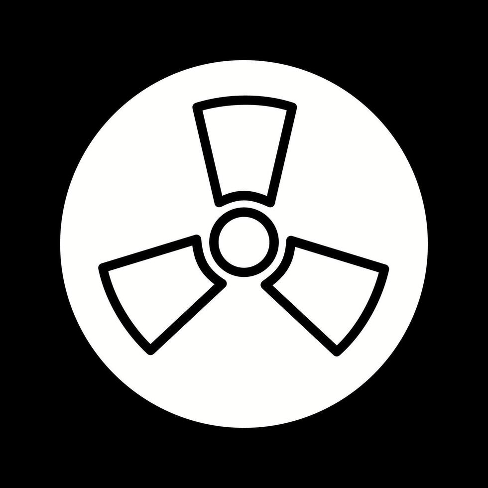 strålning vektor ikon