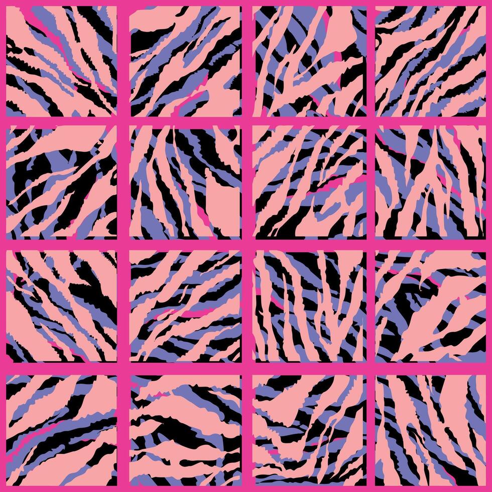 sömlös mönster zebra skriva ut. vektor illustration för de textil- industri. pop- konst.