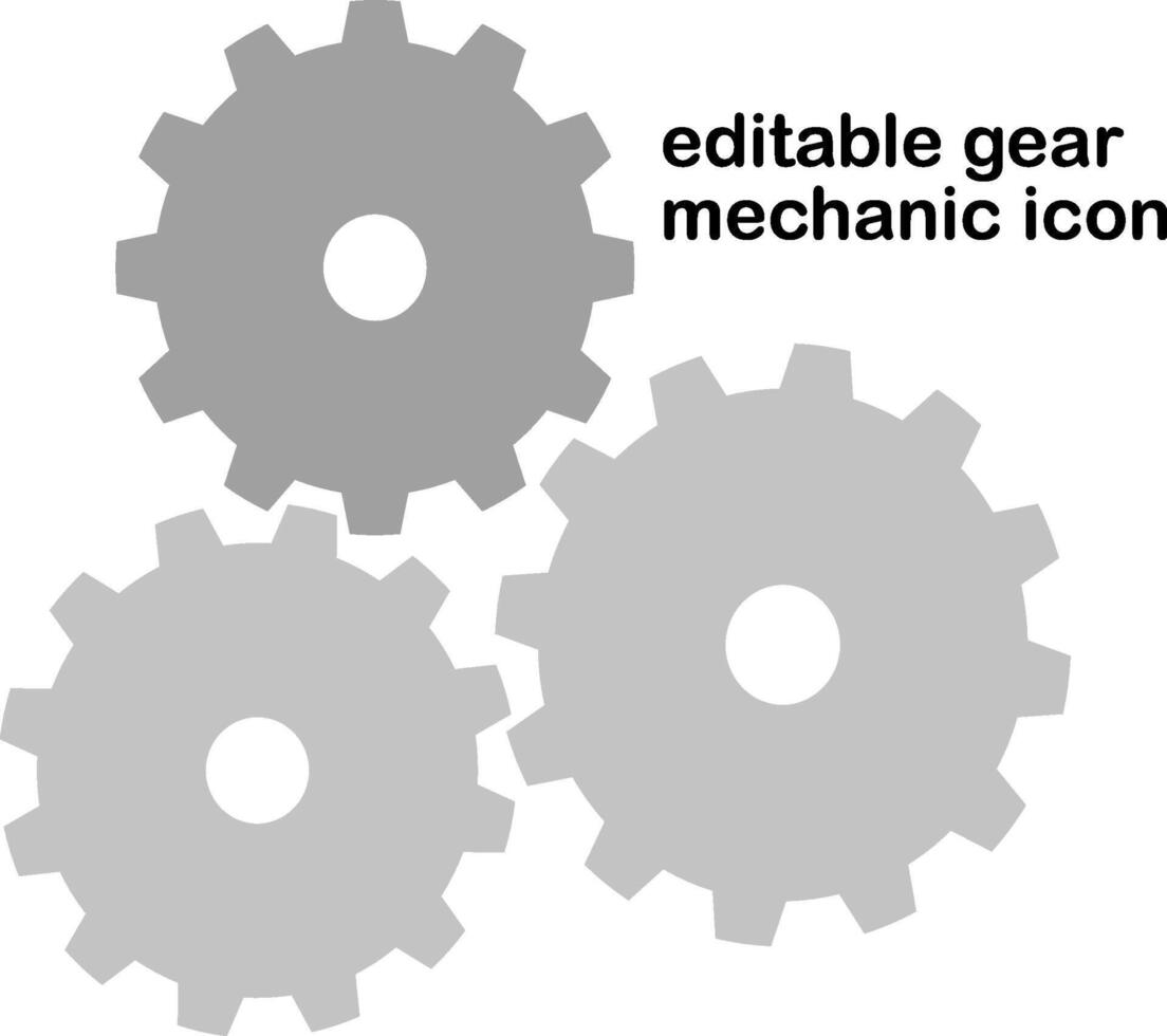 Ausrüstung mechanisch Symbol vektor