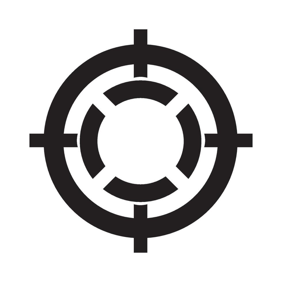 mål noggrannhet ikon logotyp vektor design mall