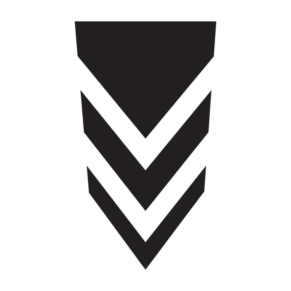 Militär- Rang Symbol Logo Vektor Design Vorlage