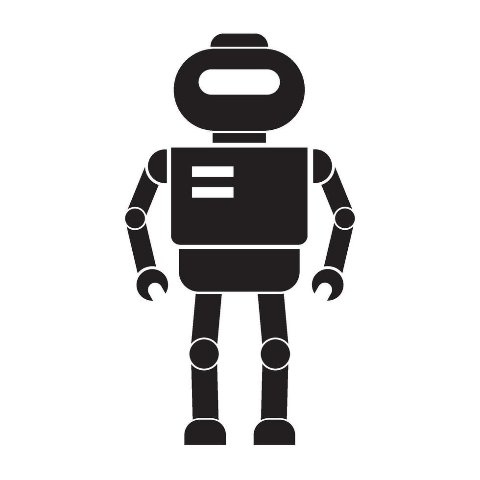 Roboter Symbol Logo Vektor Design Vorlage