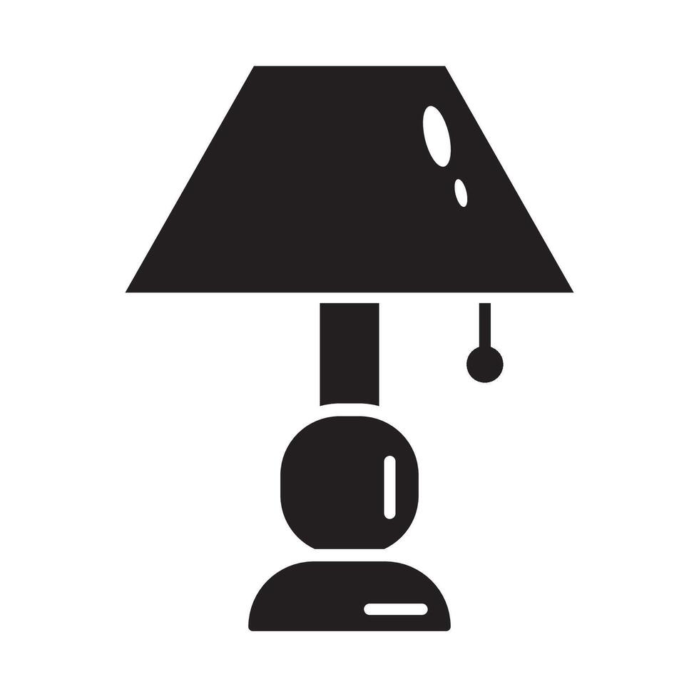 Nacht Lampe Symbol Logo Vektor Design Vorlage