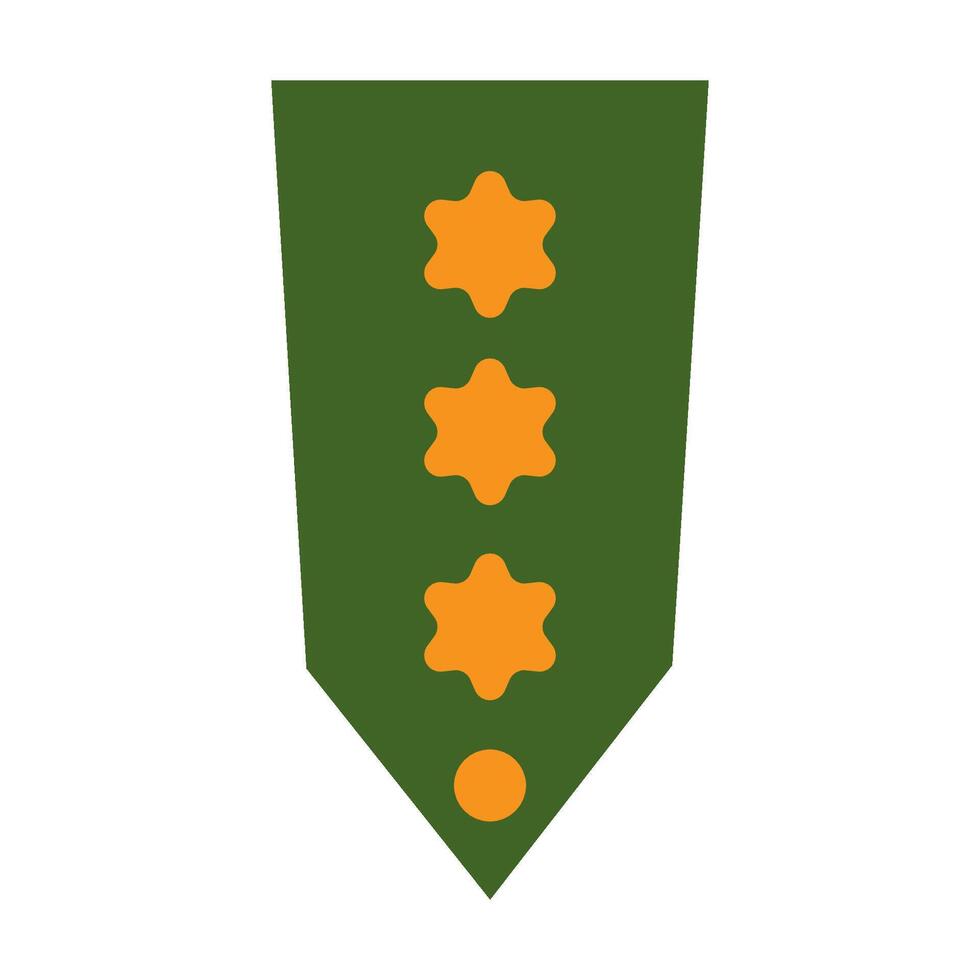 militär rang ikon logotyp vektor design mall