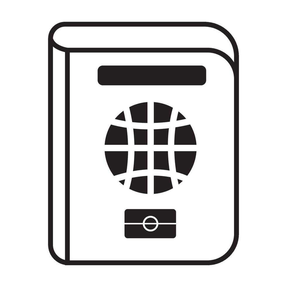 pass ikon logotyp vektor design mall