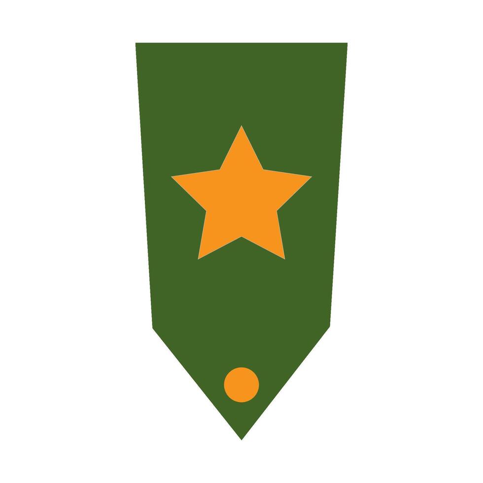 Militär- Rang Symbol Logo Vektor Design Vorlage