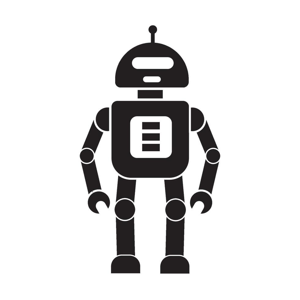 Roboter Symbol Logo Vektor Design Vorlage