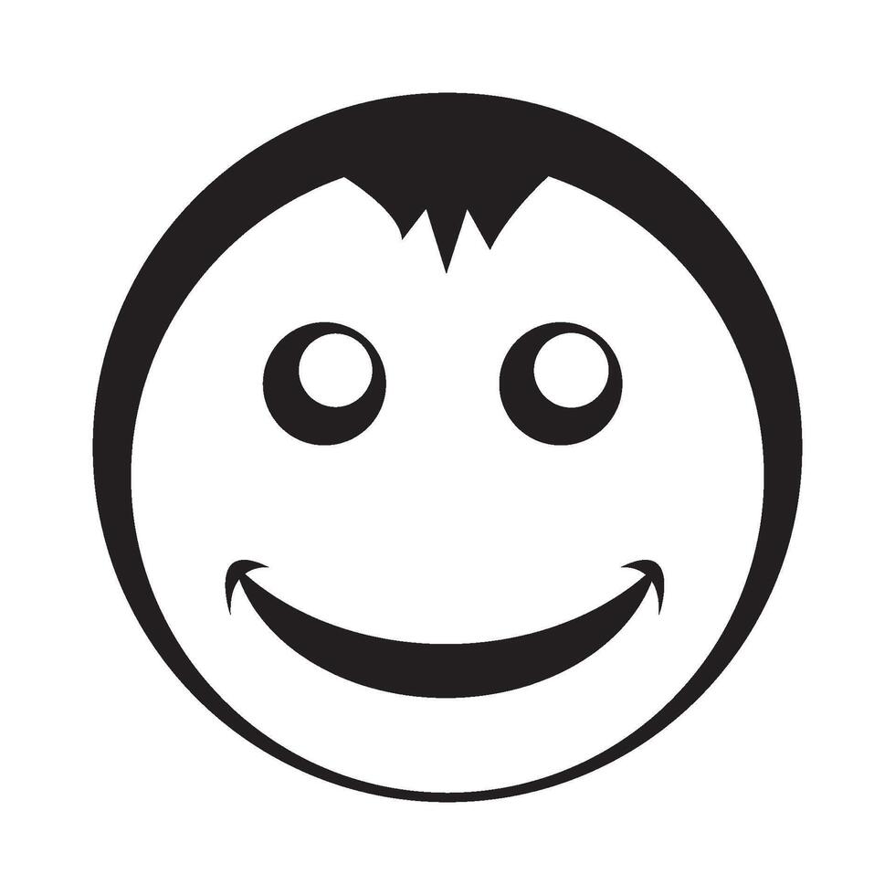Lächeln Symbol Logo Vektor Design Vorlage