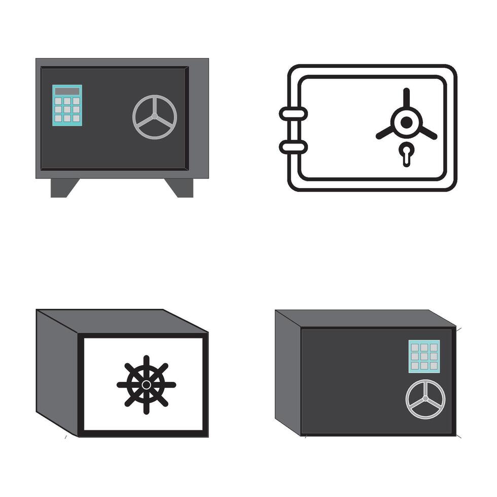 Sicherheit Box Symbol Logo Vektor Design Vorlage