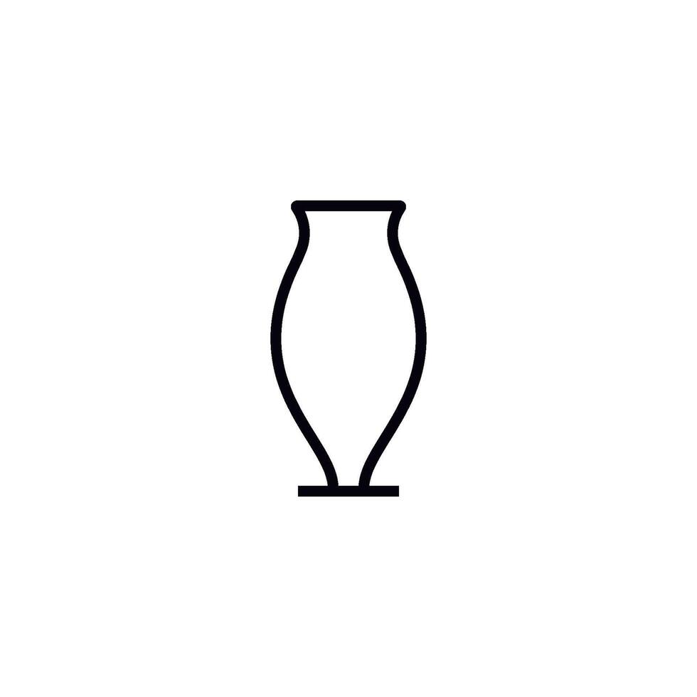 Vase Symbol Vektor Design Vorlagen