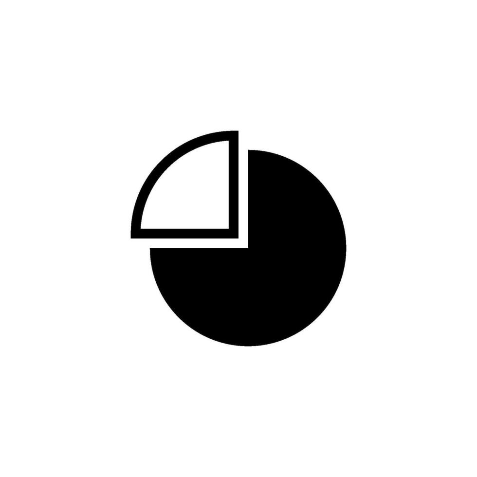 paj Diagram ikon vektor design mall