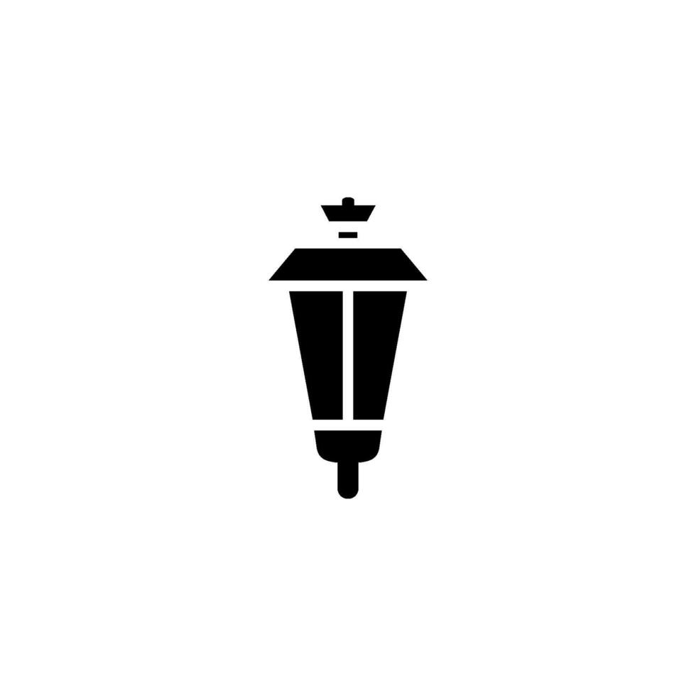 Garten Lampe Symbol Vektor Design Vorlagen einfach