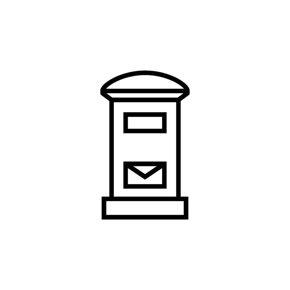 Brief und Mail Box Symbol Vektor Design Vorlagen