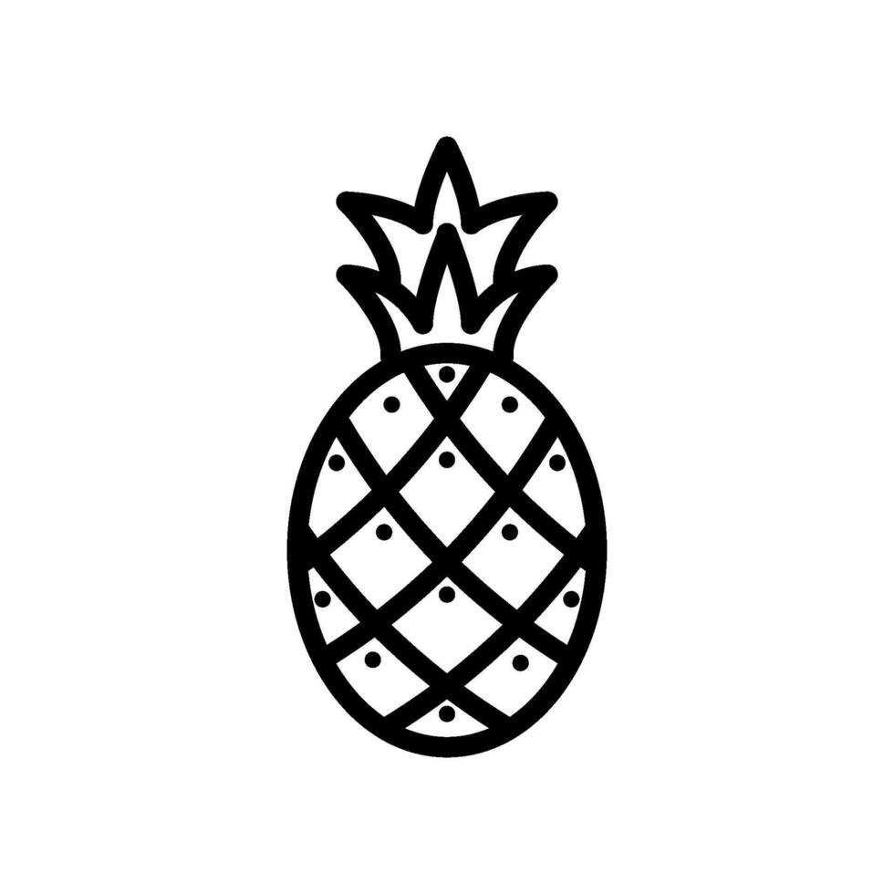 Ananas Symbol Design Vorlagen einfach vektor