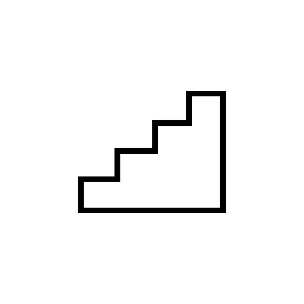 Treppe Symbol Vektor Design Vorlage