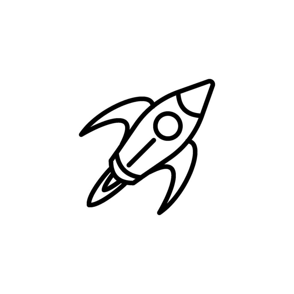 Rakete Symbol Design Vektor Vorlage