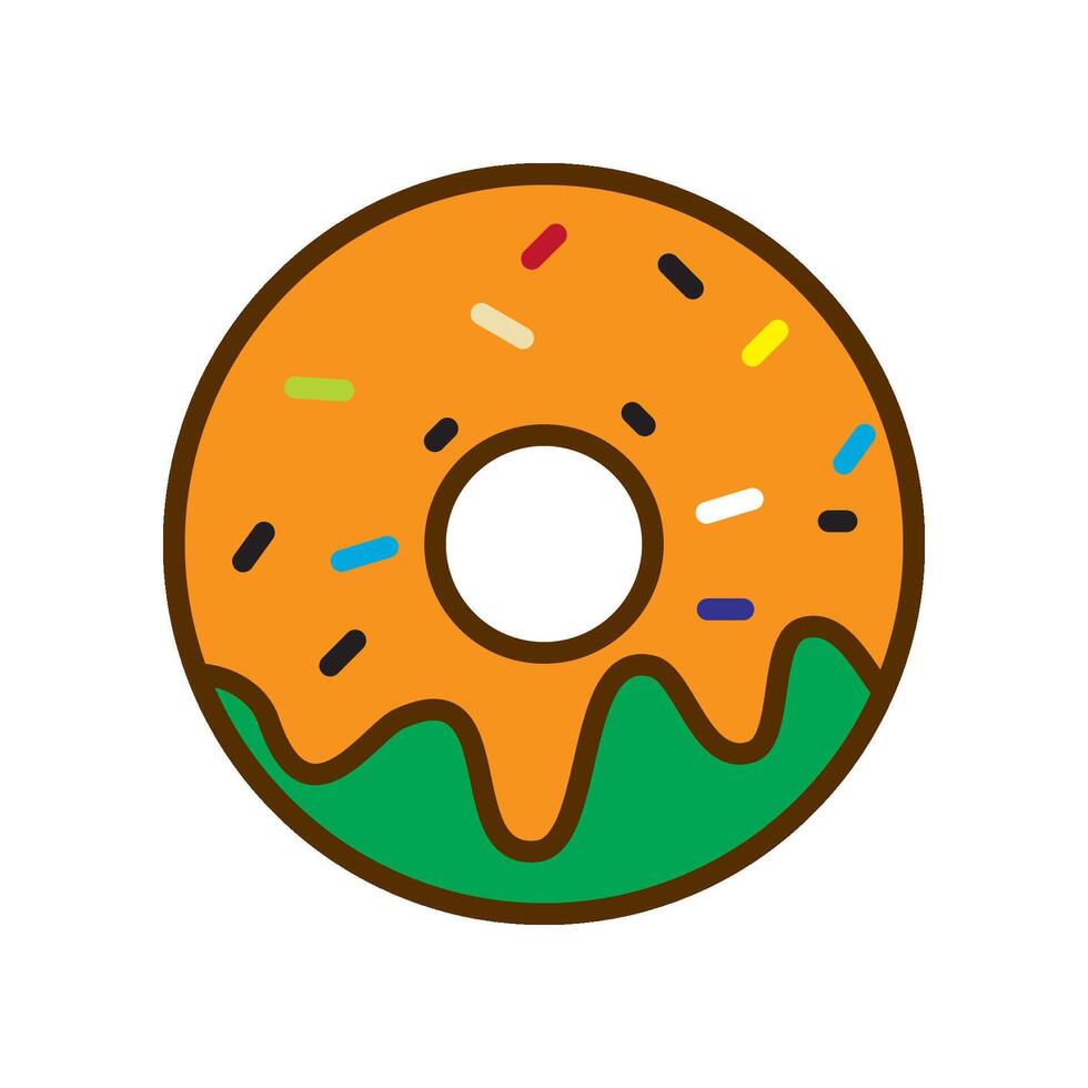 Donuts Symbol Vektor Design Vorlagen einfach