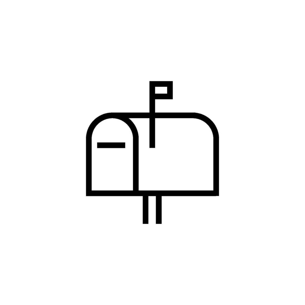 Brief und Mail Box Symbol Vektor Design Vorlagen