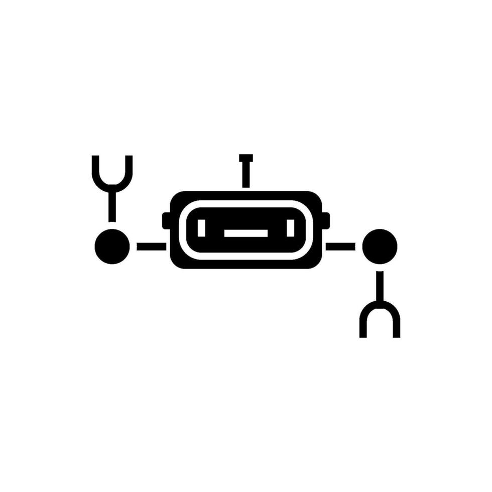 Roboter Symbol Vektor Design Vorlagen