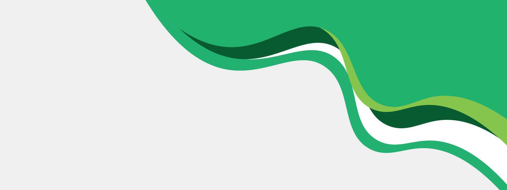 abstrakt mörk grön lutning baner mall med dynamisk bakgrund kurva former. modern ljus grön företag webinar baner design för webb, bakgrund, broschyr, hemsida, landning sida, presentation vektor