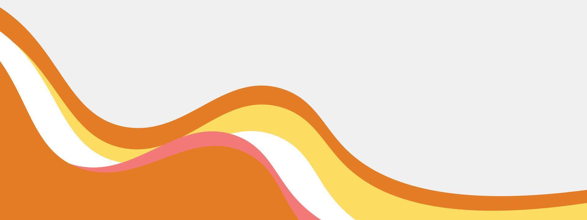 abstrakt rost röd och orange baner mall med dynamisk bakgrund kurva former. modern röd, orange företag webinar baner design för webb, bakgrund, broschyr, hemsida, landning sida, presentation vektor