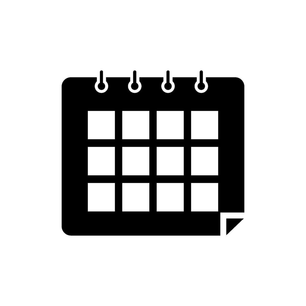 Kalender-Icon-Vektor-Design-Vorlage vektor