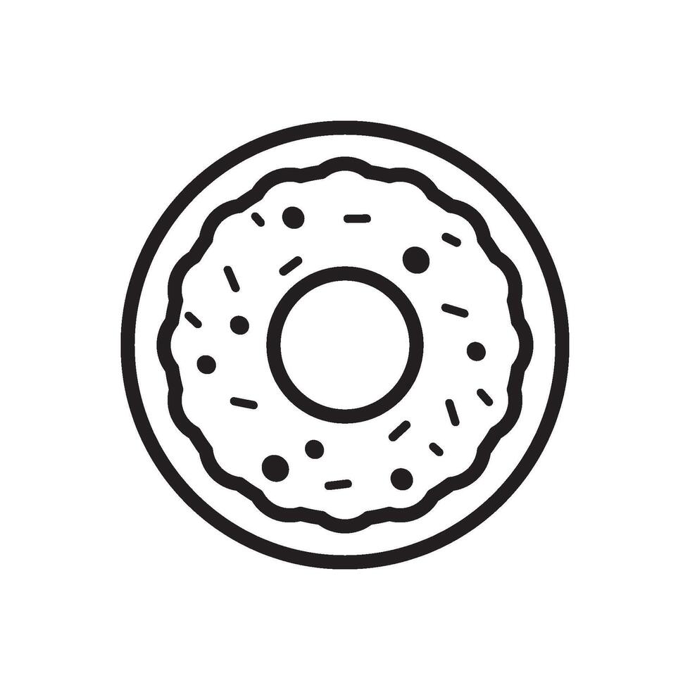 Donuts Symbol Vektor Design Vorlagen einfach