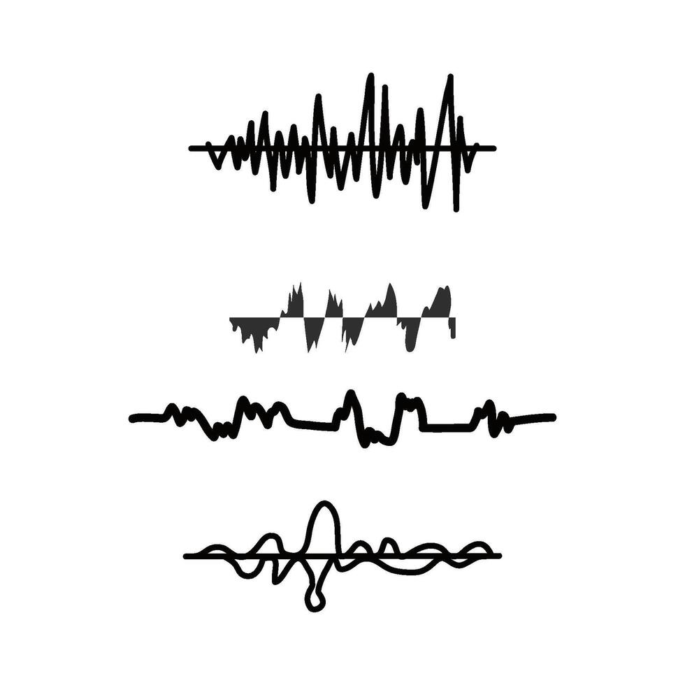 Klang Welle und Lautsprecher Symbol Vektor Design Vorlage