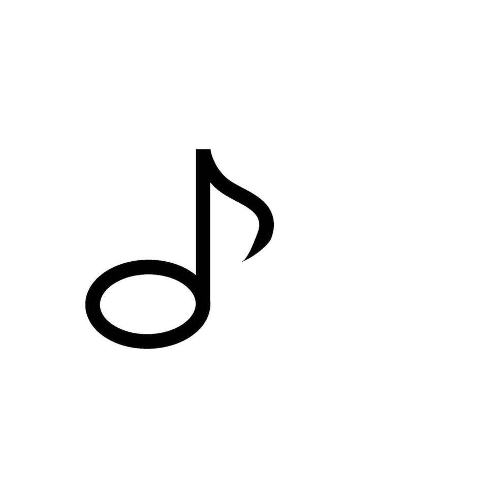 Melodie Symbol Vektor Design Vorlage