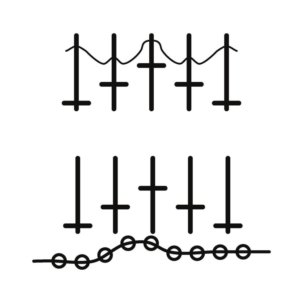 Klang Welle und Lautsprecher Symbol Vektor Design Vorlage