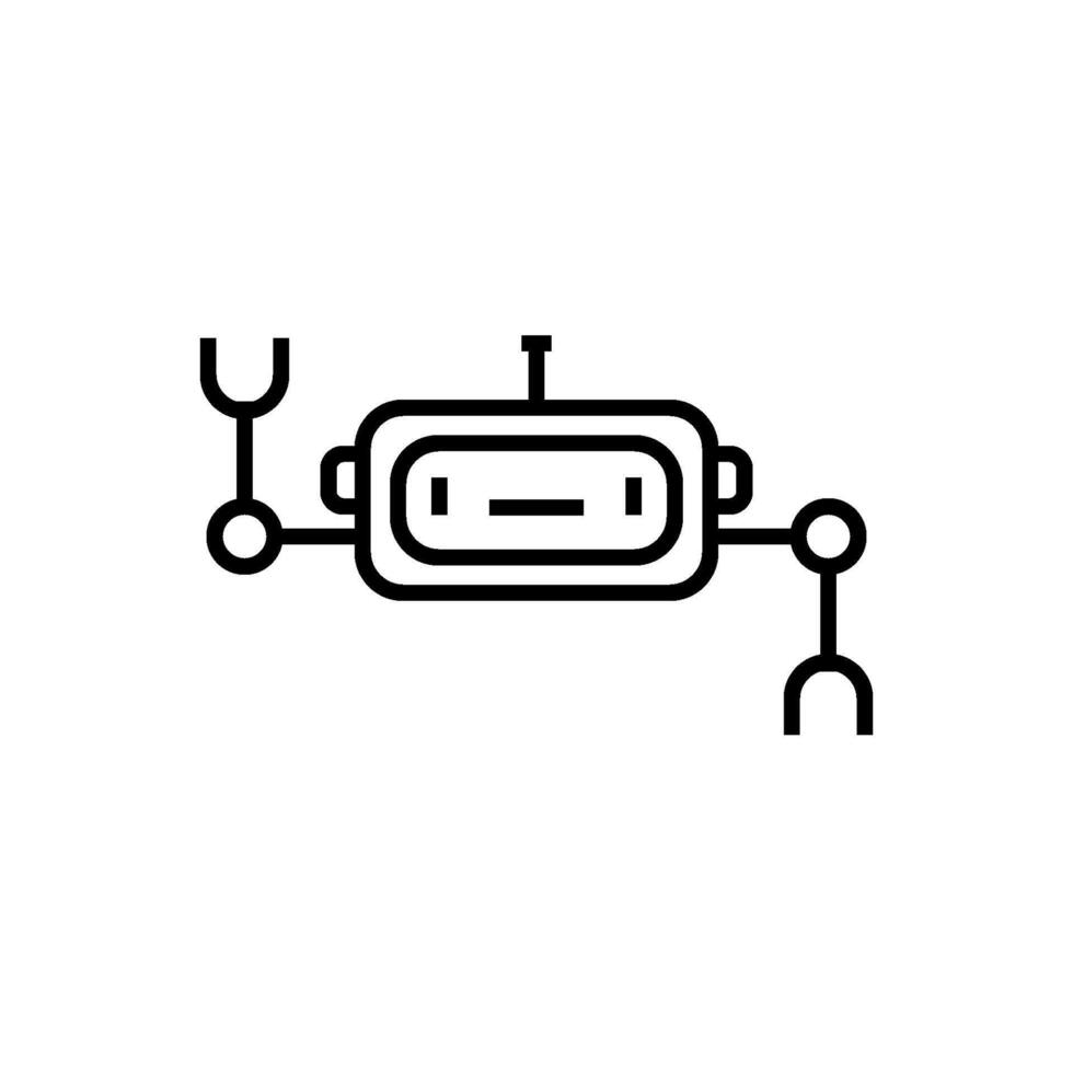 Roboter Symbol Vektor Design Vorlagen