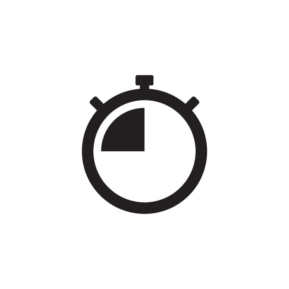 Uhr halt Symbol Vektor Design Vorlage