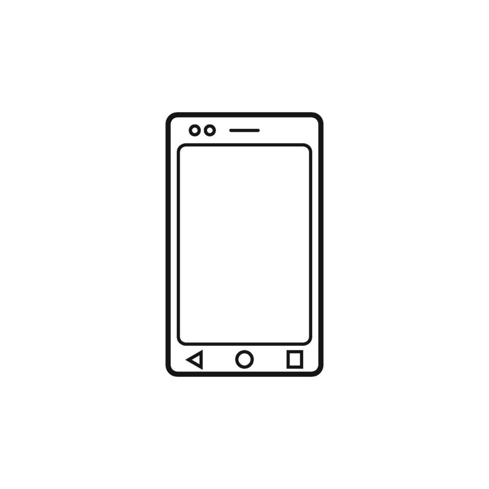 Telefon oder Handy, Mobiltelefon Telefon Smartphone Symbol Vektor Design Vorlage