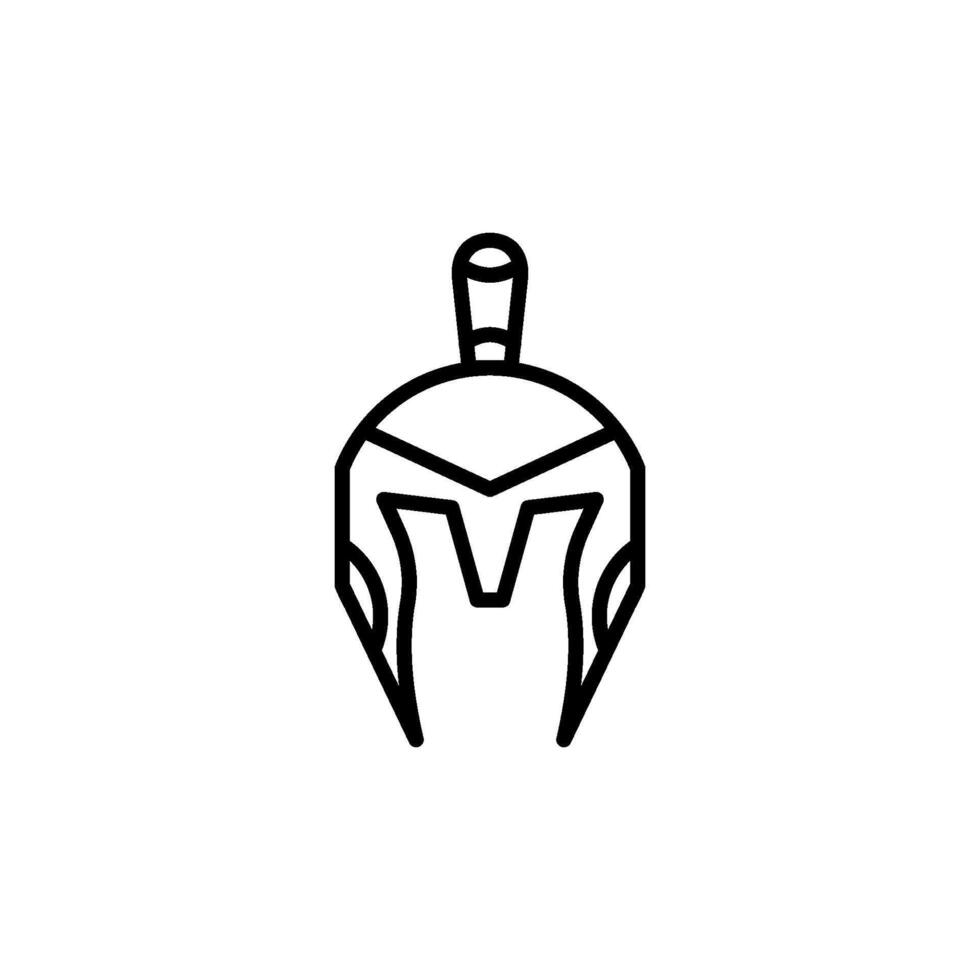 spartanisch Krieger Helm Symbol Vektor Design Vorlagen