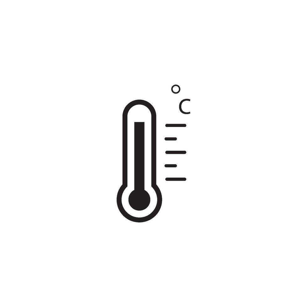 termometer ikon vektor design mall