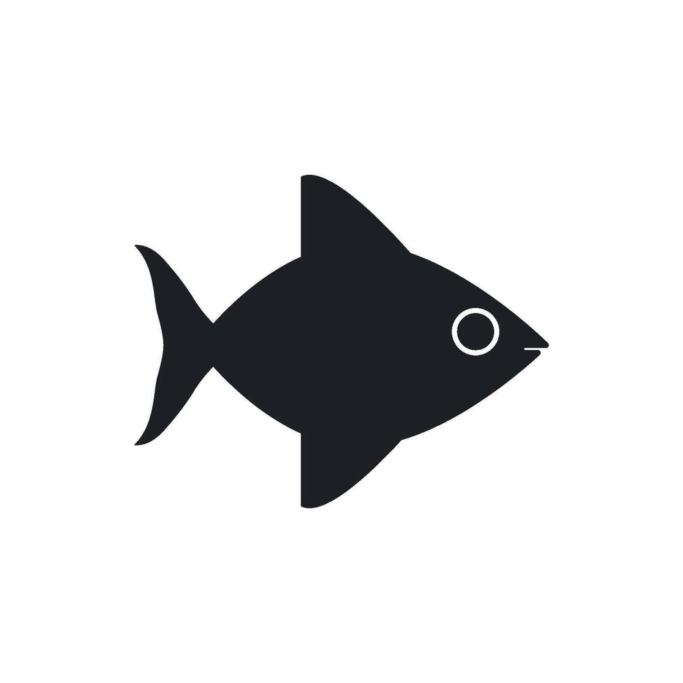 fisk ikon vektor design mall