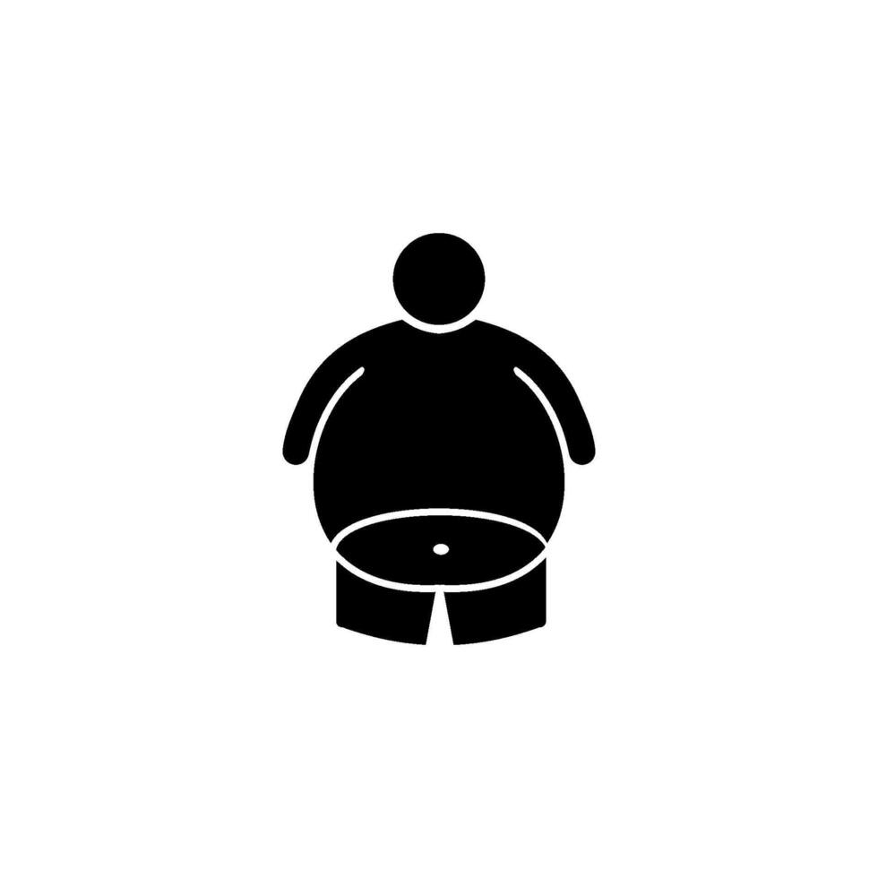 Fettleibigkeit Symbol Vektor Design Vorlagen