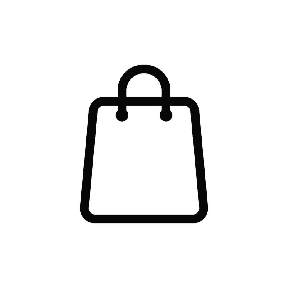 Einkaufen Tasche Symbol Vektor Design Vorlage